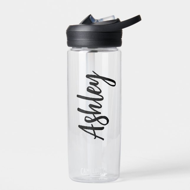 Bouteille D'eau Personalized Water Bottle with Straw – Custom Name (Gauche)