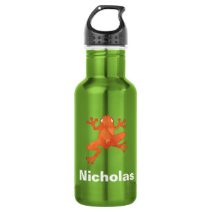 Bouteille D'eau Personnalisation de la grenouille orange