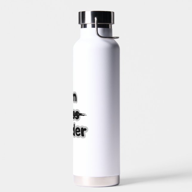 Bouteille D'eau Personnalisation Iam leader pas bogues (Gauche)