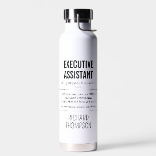 Bouteille D'eau Personnalisé Adjoint Exécutif Amusant