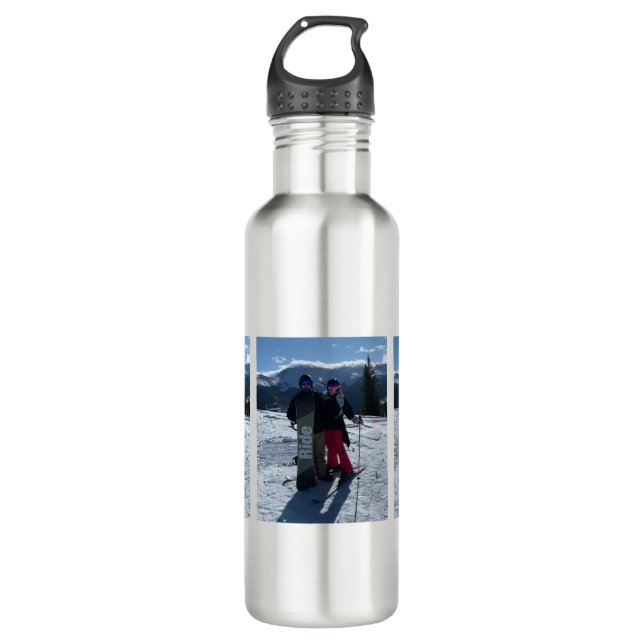 Bouteille D'eau Personnalisé Ajouter Trois Photos (Devant)