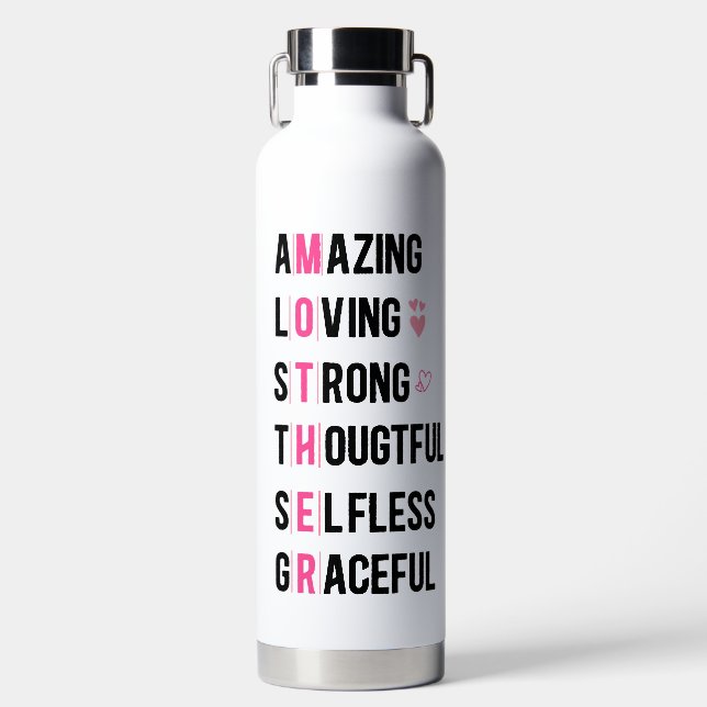 Bouteille D'eau Personnalisé Créer des mots Extraordinaires et gra (Avant)