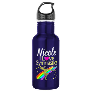 BOUTEILLE D'EAU PERSONNALISÉ J'AIME GYMNASTICS DESIGN
