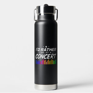 Bouteille D'eau Personnalisé J'aimerais Mieux Être À Un Concert Dr