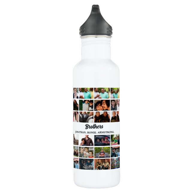 Bouteille D'eau Personnalisé Meilleurs Amis Forever Brothers Photo (Droite)