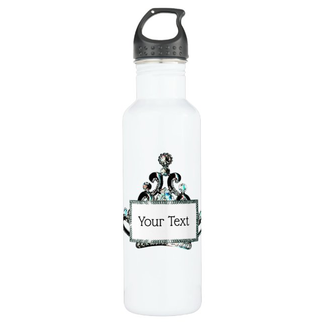 Bouteille D'eau Personnalisé "Royal Tiara" (Devant)