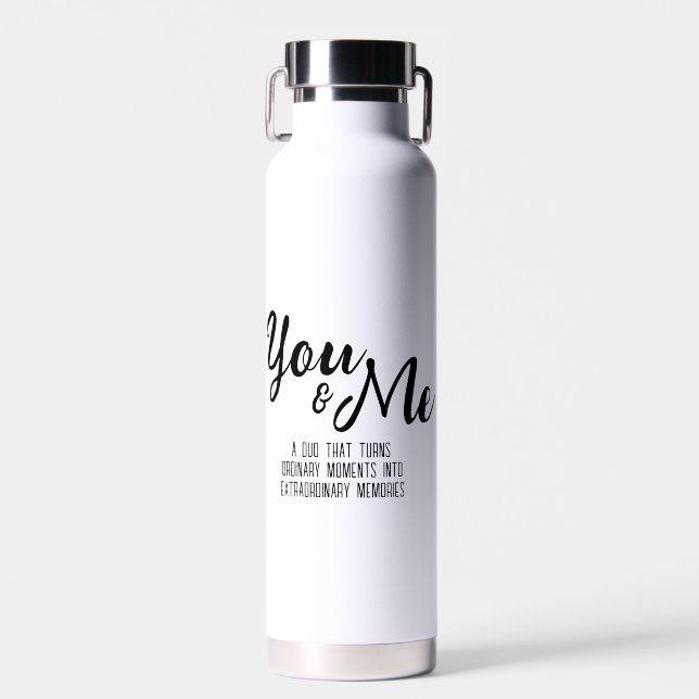 Bouteille D'eau Personnalisé vous & moi (Avant)