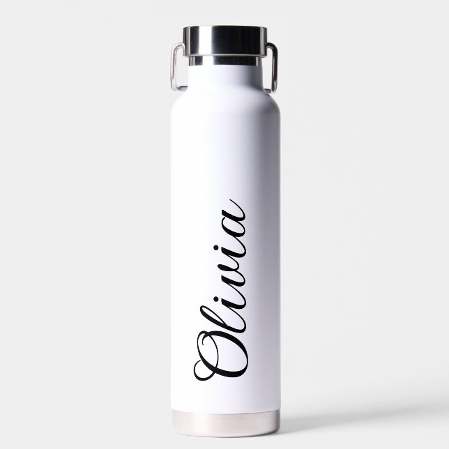 Bouteille d'eau personnalisée avec votre nom perso (Avant)