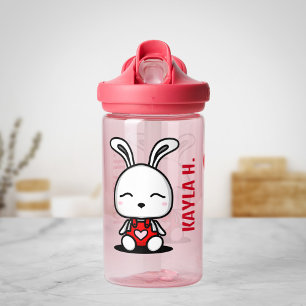 Bouteille d'eau personnalisée Cute Bunny pour fill