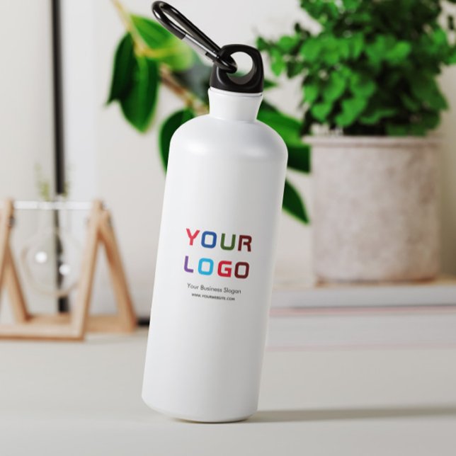 Bouteille d'eau personnalisée de 18 oz avec logo d (Créateur téléchargé)