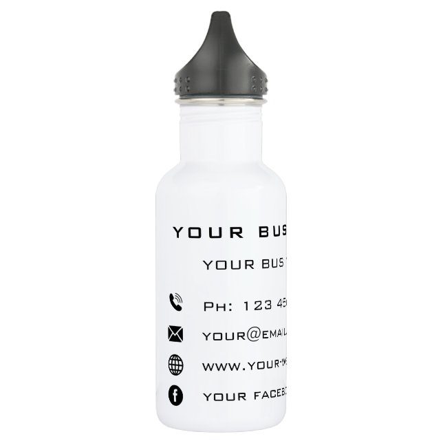 Bouteille d'eau personnalisée de l'entreprise (Gauche)