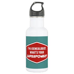 Bouteille d'eau personnalisée de superpuissance gé
