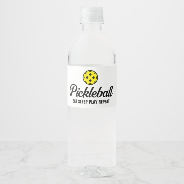 Bouteille d'eau personnalisée étiquettes pour la j (Devant)