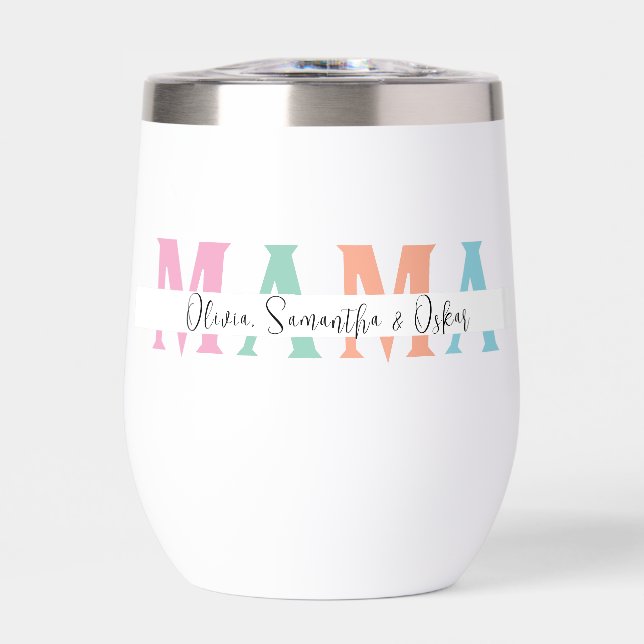 Bouteille d'eau personnalisée Pastel MAMA - person (Avant)