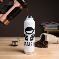 Bouteille d'eau personnalisée pour disc jockey pou
