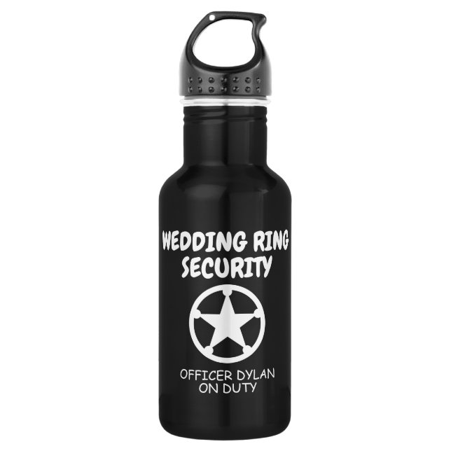 Bouteille d'eau personnalisée pour enfant mariage  (Devant)