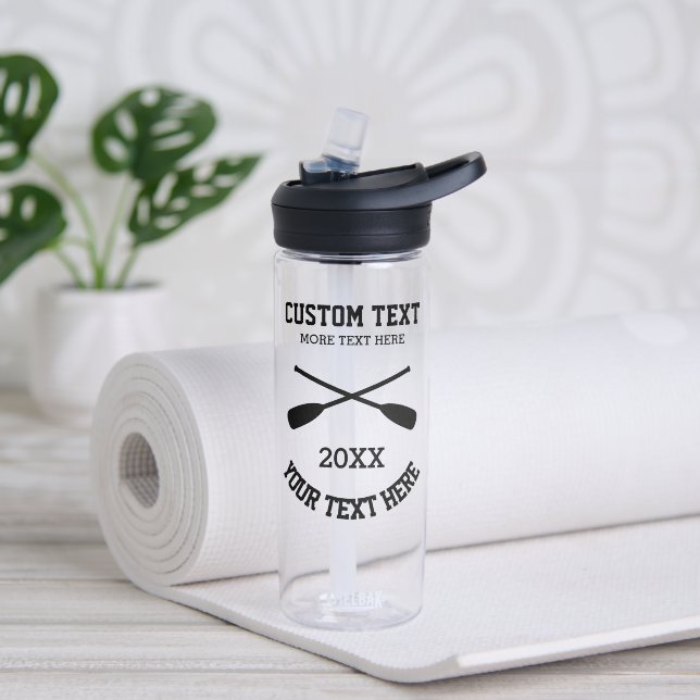 Bouteille d'eau personnalisée pour les aviron croi (Yoga)