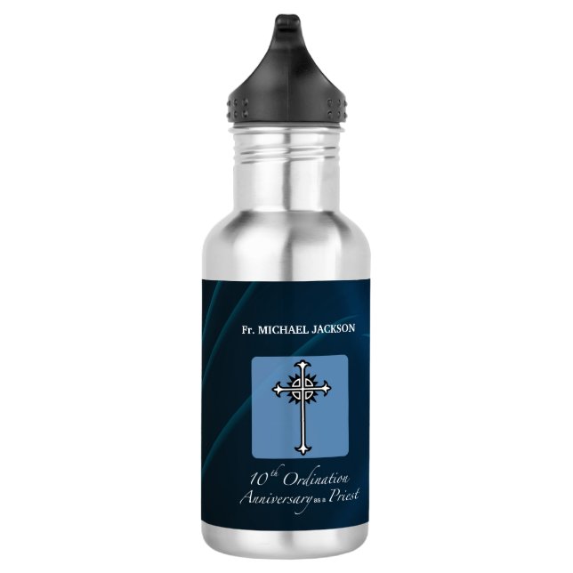 Bouteille D'eau Personnaliser, 10e anniversaire d'Ordination du pr (Droite)