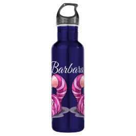 Bouteille D'eau Personnaliser Chats souriants rose Chats en acier 