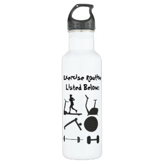 Bouteille D'eau Personnaliser l'exercice de routine tapis de cours