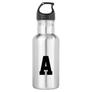 Bouteille D'eau Personnaliser, personnaliser Alphabet lettre initi