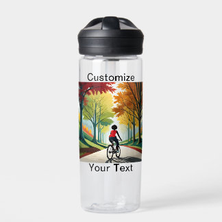 Bouteille D'eau Personnaliser Pittoresque Trail Vélo pour femmes
