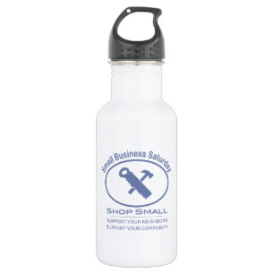 Bouteille D'eau Petite entreprise samedi - Matériel bleu