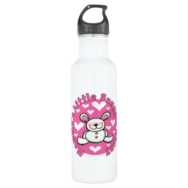 Bouteille D'eau Peu de lapin du câlin de la maman (Devant)