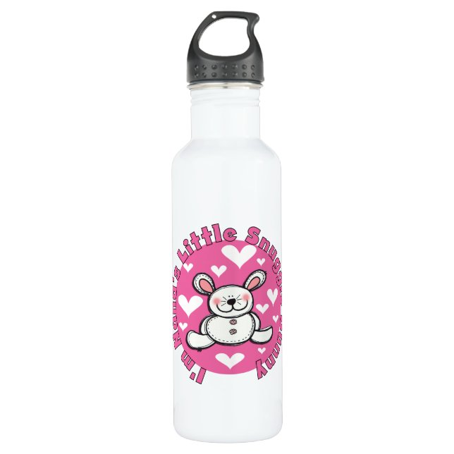 Bouteille D'eau Peu de lapin du câlin de Nana (Devant)