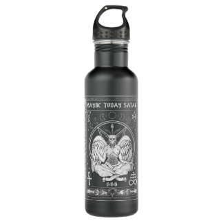 Bouteille D'eau Peut-être aujourd'hui Satan I Tarot Satanique Vers