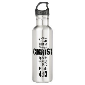 Bouteille D'eau Phil 4:13 cross-bk