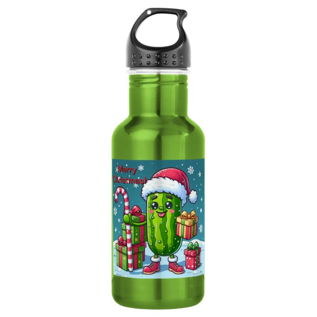 Bouteille D'eau Picket de Noël avec cadeaux (Devant)