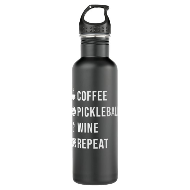 Bouteille D'eau Pickleball Gift Pickleball Répétition (Devant)