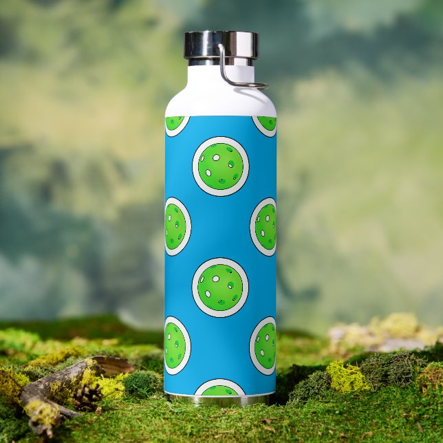 Bouteille D'eau Pickleball Green Pickleballs Pois Pale Blue (Café)