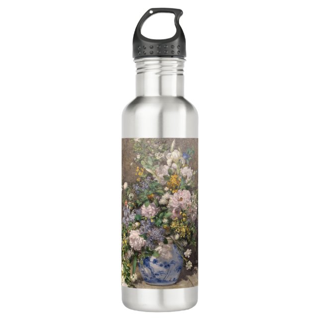 Bouteille D'eau Pierre-Auguste Renoir Bouquet de printemps (Devant)