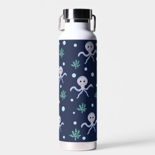 Bouteille D'eau Pieuvre sous le motif enfants de la mer