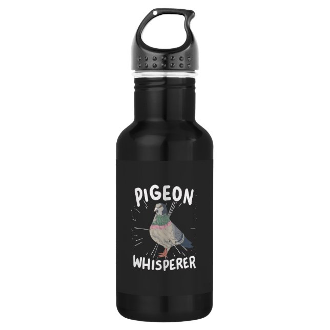 Bouteille D'eau Pigeon - Pigeon Whisperer (Devant)