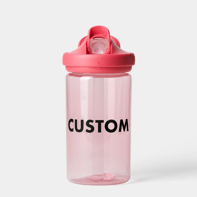 Bouteille D'eau PINK BPA Free Kids Custom Water Bottle Blank (Avant)
