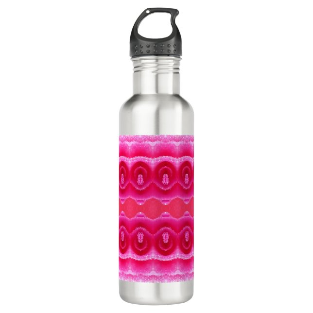Bouteille D'eau Pinkey Rose Ikat 3 (Devant)