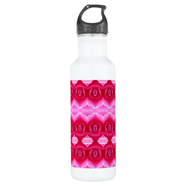 Bouteille D'eau Pinkey Rose Ikat 7 (Devant)