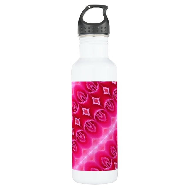 Bouteille D'eau Pinkey Rose Ikat Zen (Devant)