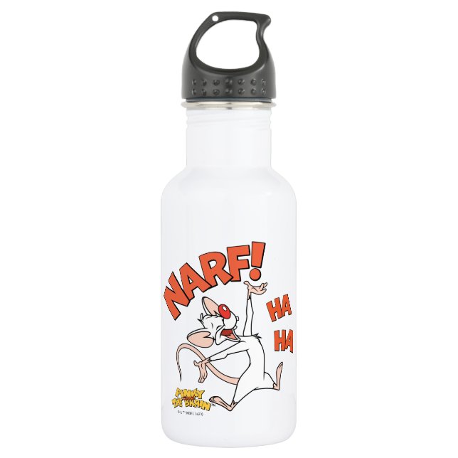 Bouteille D'eau Pinky et le cerveau | Pinky "Narf !" (Devant)