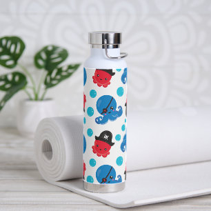 Bouteille D'eau Pirate Octopus, Motif de pieuvre, Animaux de mer