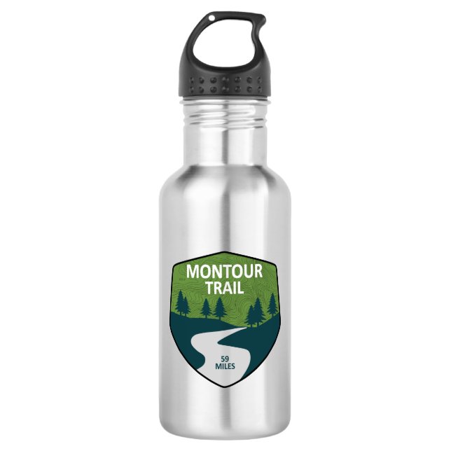Bouteille D'eau Piste Montour (Devant)