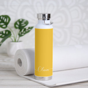 Bouteille D'eau PixDezines Banana Peel Jaune do-it-yourself couleu