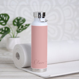 Bouteille D'eau PixDezines Blush Dusty Rose rose do-it-yourself co