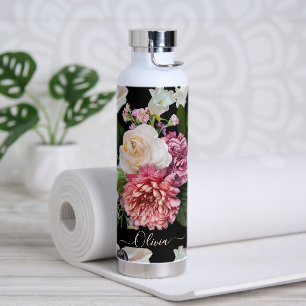 Bouteille D'eau PixDezines Moody Botanical do-it-yourself Arrière