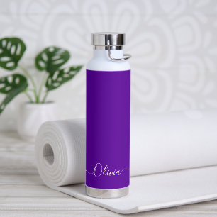 Bouteille D'eau PixDezines Royal violet do-it-yourself couleur Mon
