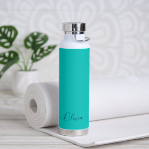 Bouteille D'eau PixDezines Turquoise Aruba do-it-yourself couleur