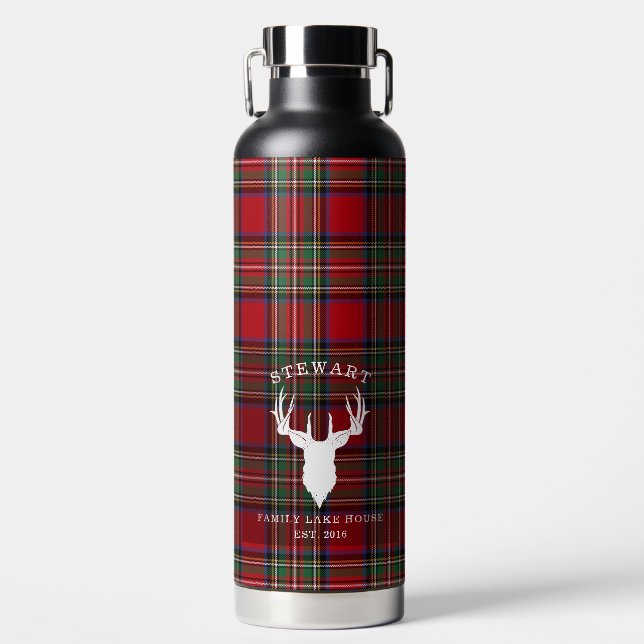 Bouteille D'eau Plaid Clan Stewart Family Lake House Tartan (Avant)